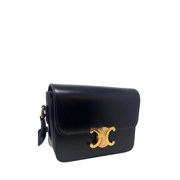 CELINE pre-loved teen triomphe bag in black - Picture 3 of 12